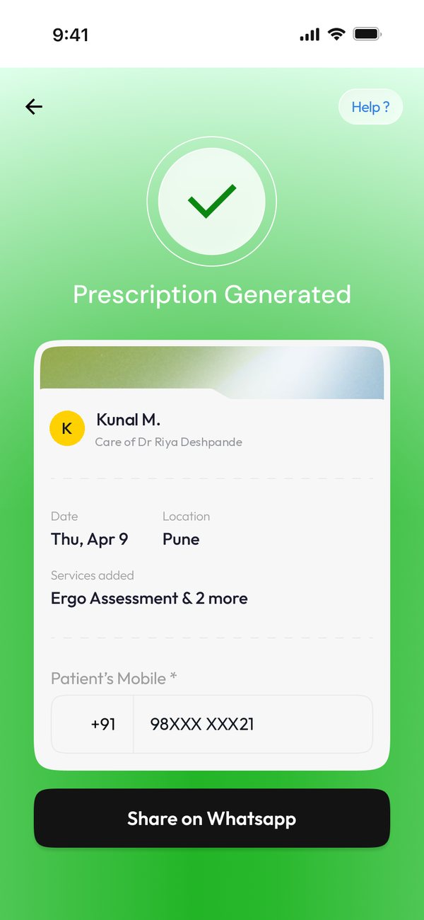 Prescription generated