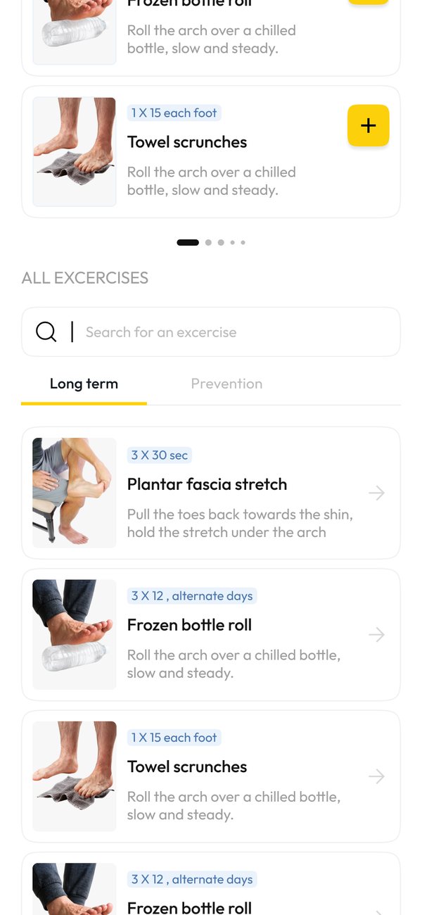 Recommend exercises